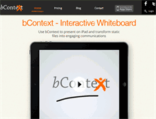 Tablet Screenshot of bcontext.com